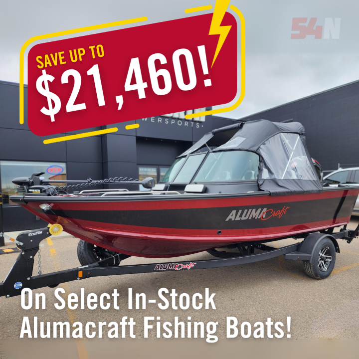 SAVE UP TO $21,460 OFF NEW ALUMACRAFT FISHING BOATS